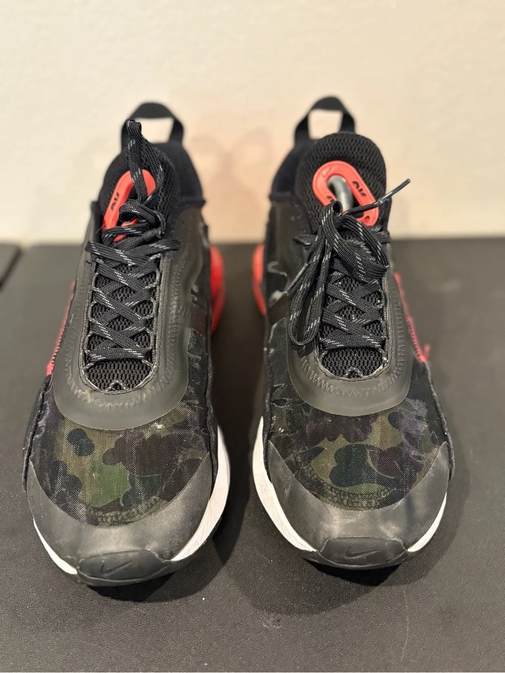Nike Air Max 2090 Black Red Camo Men’s Size US 11 CU9174-600 - Picture 7 of 11